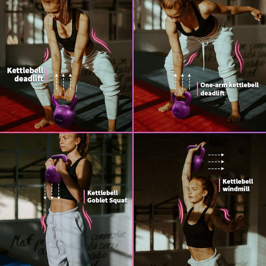 10lb Vinyl Kettlebell for Women – Home Gym Strength Training