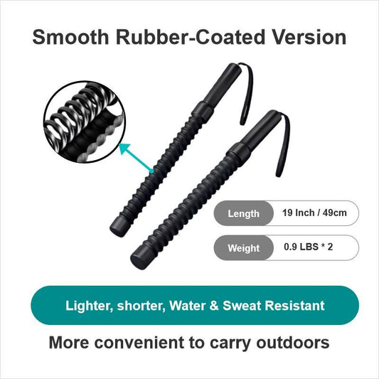 Cordless Battle Ropes with Non-Slip Handles – Home Gym Fitness Equipment for HIIT & Cardio Training