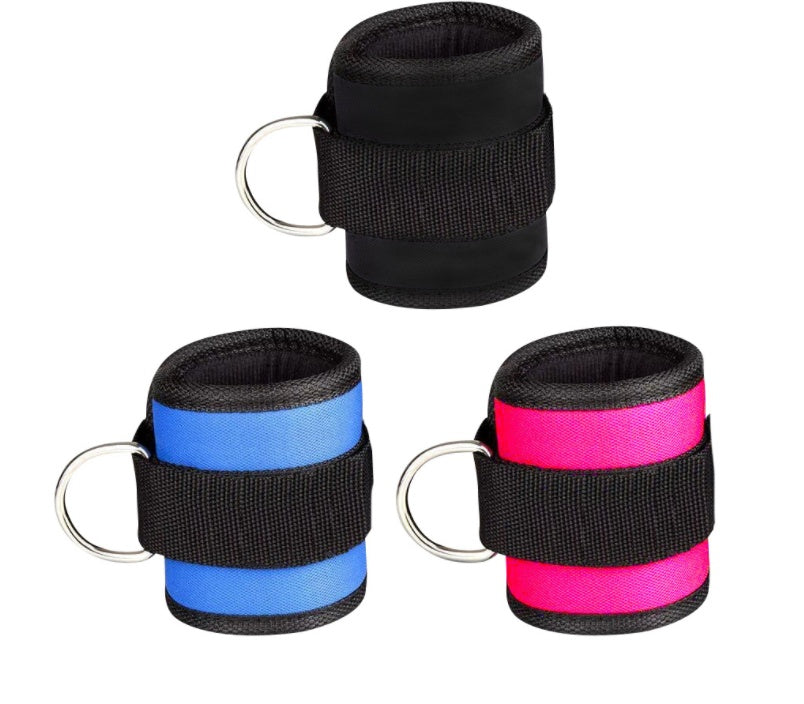 Adjustable D-Ring Ankle Strap for Gym Leg Workouts