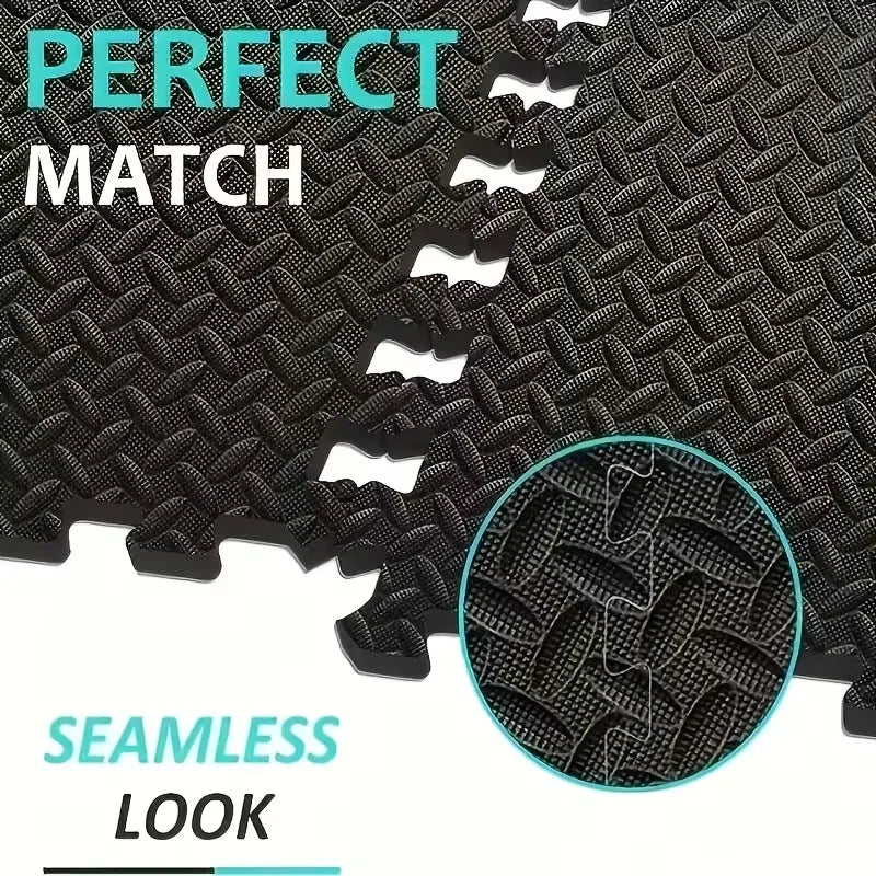 Interlocking Foam Floor Mats 16pcs (30x30cm) – Non-Slip EVA Gym & Yoga Flooring for Home Gym
