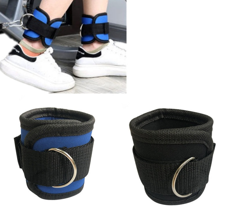 Adjustable D-Ring Ankle Strap for Gym Leg Workouts
