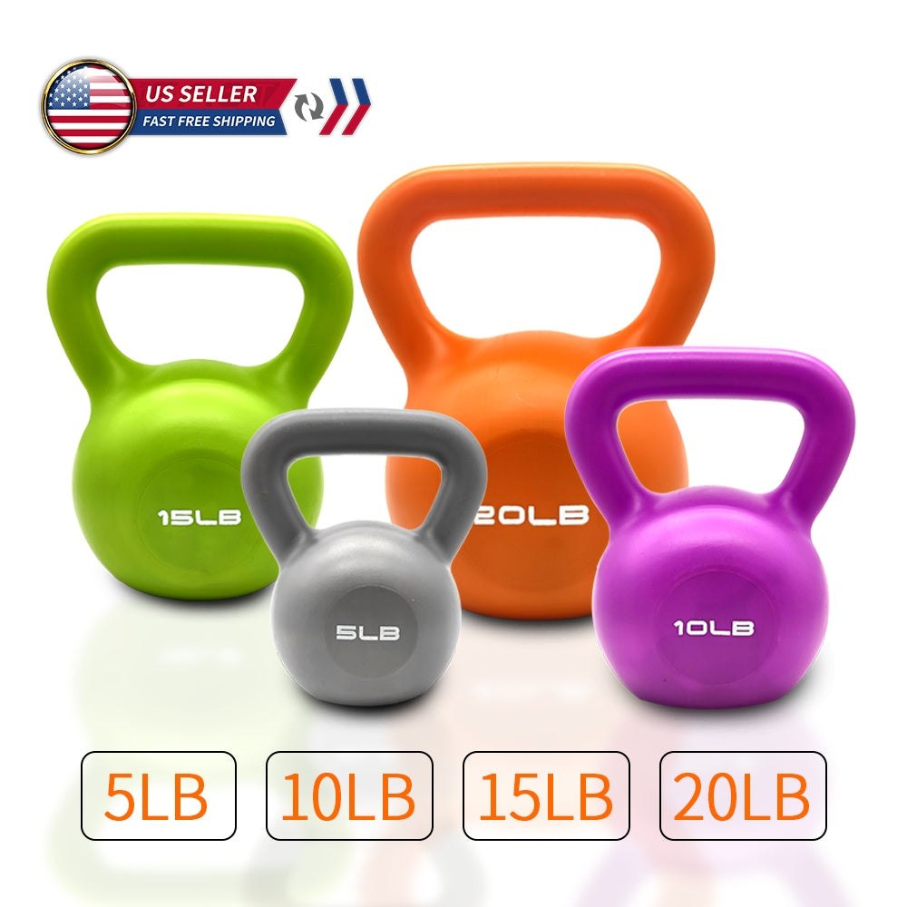 10lb Vinyl Kettlebell for Women – Home Gym Strength Training