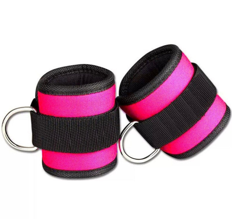 Adjustable D-Ring Ankle Strap for Gym Leg Workouts