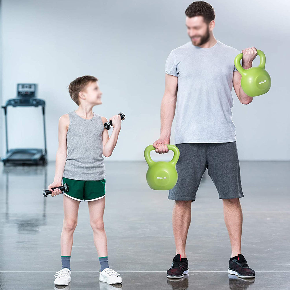10lb Vinyl Kettlebell for Women – Home Gym Strength Training