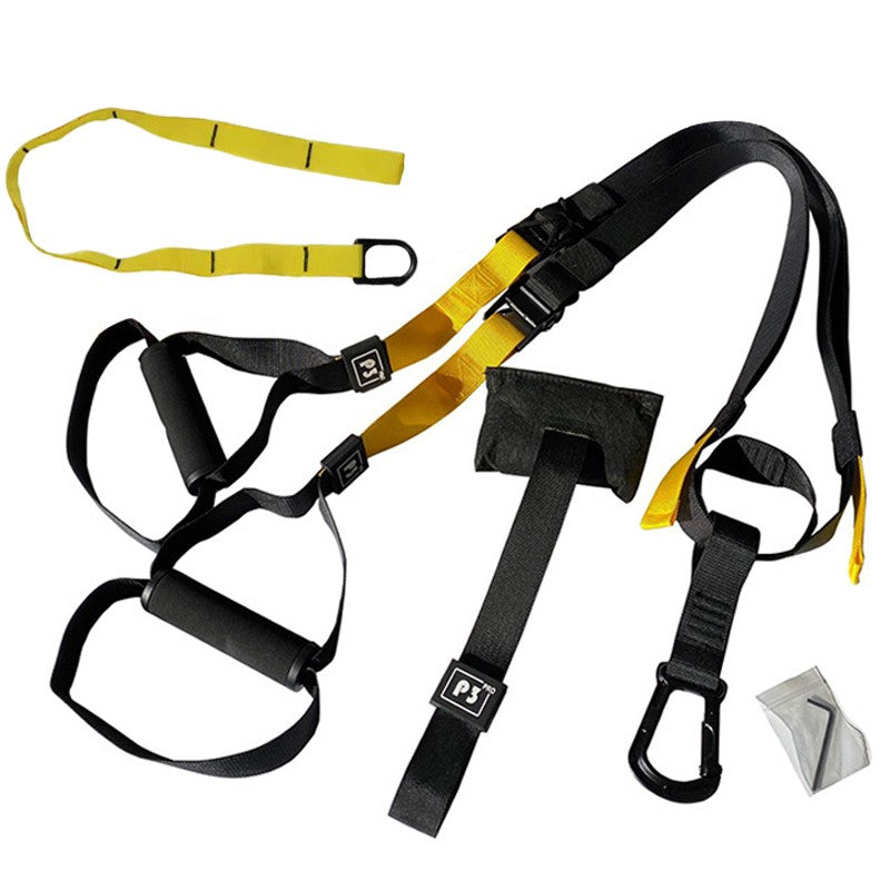 Suspension Resistance Band Trainer (TRX Style) – Adjustable Pull Rope System with 6PCS Set for Full Body Workout