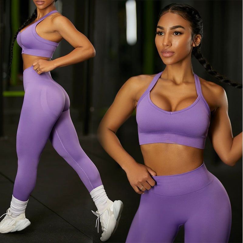 Seamless Women’s Yoga Set – Gym Leggings & Sports Outfit